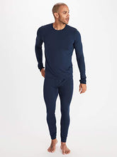 Load image into Gallery viewer, MARMOT Mens Polartec Baselayer Long-Sleeve Crew Neck, Dark Indigo, X-Large