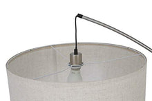 Load image into Gallery viewer, Real Marble Base Steel Adjustable Arching LED Floor Lamp, 81" H (90-6931AB)