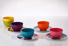 Load image into Gallery viewer, French Bull Assorted Plates - 4 Piece Set - 9 inch Melamine Salad Plates Set of 4 - Melamine Dinnerware for Indoor and Outdoor - Assorted Garden Floral