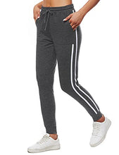 Load image into Gallery viewer, KOJOOIN Womens Sweatpants Casual Joggers with Pockets High Waist Drawstring Yoga Running Workout Sweat Pants Dark Grey-1 S