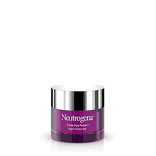 Load image into Gallery viewer, Neutrogena Triple Age Repair Anti-Aging Night Cream with Vitamin C; Fights Wrinkles & Even Tone, Dark Spot Remover & Firming Anti-Wrinkle Face & Neck Cream; Glycerin & Shea Butter, 1.7 oz