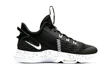 Load image into Gallery viewer, Nike Kids Lebron Witness 5 Basketball Ct4629 Shoes, Black/Metallic Silver/White, 6.5 Big Kid