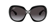 Load image into Gallery viewer, Ray-Ban Women's RB4098 Jackie Ohh II Butterfly Sunglasses, Black/Light Grey Gradient Dark Grey, 60 mm