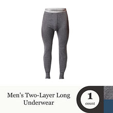 Load image into Gallery viewer, Stanfield's Men's Cotton Blend Two Layer Base Layer Long John, Charcoal, XLarge