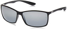 Load image into Gallery viewer, Ray-Ban Men's RB4179 Liteforce Sunglasses, Matte Black/Polarized Silver Gradient Mirror, 62 mm
