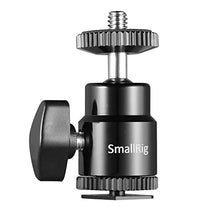 Load image into Gallery viewer, simorr Double-Sided 360° RGB Video Light +SMALLRIG LCD Monitor Shoe Adapter 1/4" Camera Hot Shoe Mount