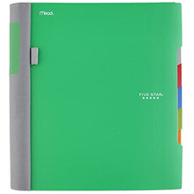 Load image into Gallery viewer, Five Star Advance Spiral Notebook, 5 Subject, College Ruled Paper, 200 Sheets, 11 x 8-1/2 inches, Green (73148)