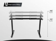 Load image into Gallery viewer, Electric Stand up Desk Frame - FEZIBO Dual Motor and Cable Management Rack Height Adjustable Sit Stand Standing Desk Base Workstation (Frame Only)