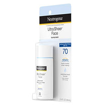 Load image into Gallery viewer, Neutrogena Ultra Sheer Liquid Daily Facial Sunscreen with Broad Spectrum SPF 70, Non-Comedogenic, Oil-Free & PABA-Free Weightless UVA/UVB Sun Protection, 1.4 fl. oz