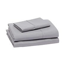 Load image into Gallery viewer, Amazon Basics Lightweight Super Soft Easy Care Microfiber Bed Sheet Set with 14" Deep Pockets - Twin XL, Dark Gray
