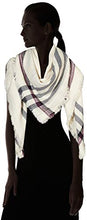 Load image into Gallery viewer, UNDER ZERO UO Women's Plaid Beige Large Blanket Scarf Wrap