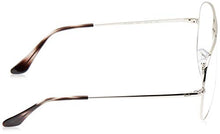 Load image into Gallery viewer, Ray-Ban Unisex-Adult RX6489 Metal Prescription Eyeglass Frames, Silver/Demo Lens, 58 mm