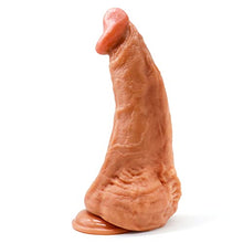 Load image into Gallery viewer, 10 Inch Lifelike Silicone Dildo Adult Sex Toys for Women or Men, Thick Anal Dildos with Strong Suction Cup Realistic Penis with Curved Shaft and Balls for Throat Trainer and G-spot Stimulation