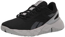Load image into Gallery viewer, Reebok Women's Nanoflex Cross Trainer, Black/Pure Grey, 8.5