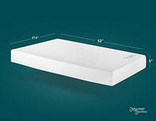 Load image into Gallery viewer, Moonlight Slumber Breathable Dual Sided Baby Crib Mattress. Firm Sided for Infants Reverse to Soft Side for Toddlers Bed. Easy to Clean Waterproof and Odor Resistant (Made in USA. Latest Version).