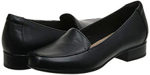 Load image into Gallery viewer, Clarks Women's Juliet Lora Loafer, Black Leather, 100 M US