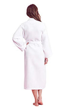 Load image into Gallery viewer, Luxurious Soft Absorbent Lightweight Long Kimono Waffle Spa Bathrobe for Women (Medium, White)