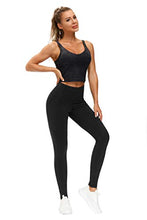 Load image into Gallery viewer, THE GYM PEOPLE Thick High Waist Yoga Pants with Pockets, Tummy Control Workout Running Yoga Leggings for Women (Large, Charcoal Grey)