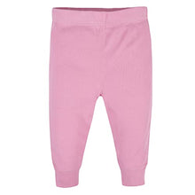 Load image into Gallery viewer, Gerber Baby Girls' 4-Pack Pants, pink/black/gray, Newborn