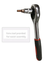 Load image into Gallery viewer, IDS Home 4 Piece Brown Pattio Furniture Wicker Conversation Set, Loveseat & 2 Cushion Chairs, Glass Coffee Table for Garden Lawn Poolside Backyard