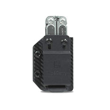 Load image into Gallery viewer, Clip & Carry Kydex Multitool Sheath for LEATHERMAN FREE P2 - Made in USA (Multi-tool not included) EDC Multi Tool Holder Holster Cover (Carbon Fiber Black)