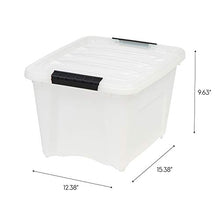 Load image into Gallery viewer, IRIS USA TB-17 19 Quart Stack & Pull Box, Multi-Purpose Storage Bin, 6 Pack, Pearl