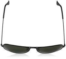 Load image into Gallery viewer, Ray-Ban RB3025 Aviator Metal Sunglasses, Black/Grey Metal, Size One Size