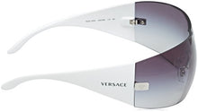 Load image into Gallery viewer, New Authentic VERSACE SUNGLASSES White Frame 2054 1000/8G Dark Gray Gradient Size: UNIQUE-115