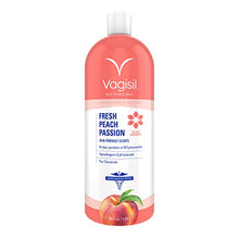 Load image into Gallery viewer, Vagisil Scentsitive Scents Fresh Peach Passion Daily Intimate Feminine Wash for Women, Gynecologist Tested & Hypoallergenic, 34 Fl Oz (1L)