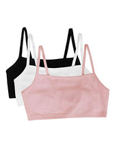 Load image into Gallery viewer, Fruit of the Loom womens Spaghetti strap Pullover Sports Bra, 3-Pack