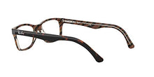 Load image into Gallery viewer, Ray-Ban Unisex-Adult RX5228 Prescription Eyeglass Frames, Top Black, Dark Brown & Yellow/Demo Lens, 55 mm