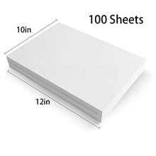 Load image into Gallery viewer, Tear Away Stabilizer for Embroidery Backing 10"x12" - 100 Precut Sheets, Seneme Medium 1.8oz Embroidery Stabilizers - Tearway Embroidery Stabilizer for Machine and Hand Sewing - Fits 5"x7" Hoops