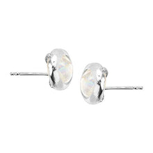Load image into Gallery viewer, Silpada 'April Celebration Collection' Natural Moonstone Stud Earrings in Sterling Silver