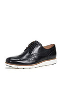 Load image into Gallery viewer, Cole Haan Men's Original Grand Shortwing Oxford Shoe, Black Leather/White, 10.5 Medium US