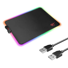 Load image into Gallery viewer, havit RGB Gaming Mouse Pad Soft Non-Slip Rubber Base Mouse Mat and 2-Feet USB 2.0 Type A Male to Type A Male Cable