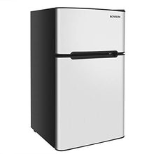 Load image into Gallery viewer, ROVSUN 2 Door Compact Refrigerator with Freezer, 3.2 CU FT Upright Mini Fridge Cooler for Food Drink Beer Storage with Removable Shelves, Ice Tray, Scraper, Perfect for Apartment, Bedroom, Office & Dorm