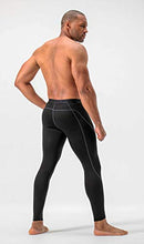 Load image into Gallery viewer, DEVOPS Men's Thermal Compression Pants, Athletic Leggings Base Layer Bottoms (2 Pack) (2X-Large, Black/Black)