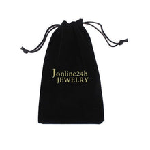 Load image into Gallery viewer, Jonline24h Mens Celtic Pentagram Stainless Steel Pendant Necklace, Black Silver, 18-26 inch Chain(24 Inches)