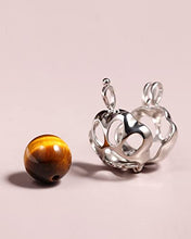 Load image into Gallery viewer, Jewever 925 Sterling Silver with Tiger Eye Stone Cute Cat Claw Pendant Necklaces for Women Gemstones and Crystals Opening Animal Jewelry Gifts 18" Chain