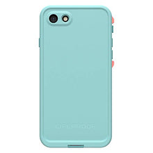 Load image into Gallery viewer, Lifeproof FRĒ SERIES Waterproof Case for iPhone SE (2nd gen - 2020) and iPhone 8/7 (NOT PLUS) - Retail Packaging - WIPEOUT (BLUE TINT/FUSION CORAL/MANDALAY BAY)