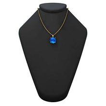 Load image into Gallery viewer, Belinda Jewelz 14k Yellow Gold Round Gemstone Sparkling Rope Chain Sterling Silver Birthstone Fine Jewelry Classic Womens Hanging Pendant Necklace, 4.1 Carat Swiss Blue Topaz, 18 inch