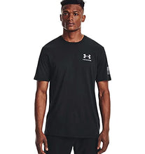 Load image into Gallery viewer, Under Armour Men's New Freedom Flag T-Shirt , Black (002)/Steel , Large