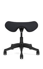 Load image into Gallery viewer, Freedom Saddle Seat Humanscale Chair F300 - Graphite Frame Graphite Fabric - Standard Casters