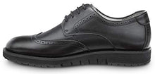 Load image into Gallery viewer, SR Max Durham, Men's, Black, Wingtip Dress Style Soft Toe Slip Resistant Work Shoe (7.0 M)
