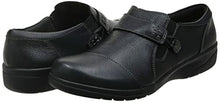 Load image into Gallery viewer, Clarks Women's Cheyn Onyx Loafer Flat, Black Tumbled Leather, 6