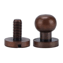 Load image into Gallery viewer, 20Pcs Monk Rivets, Good Toughness Brass Luggage Hardware Accessories Double Rapid Rivet for DIY Leather Crafts/Shoes/Bag//Clothe(8X7mm)