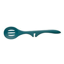 Load image into Gallery viewer, Rachael Ray Kitchen Tools and Gadgets Nonstick Utensils/Lazy Spoonula, Solid and Slotted Spoon, 3 Piece, Marine Blue