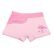 Load image into Gallery viewer, Core Pretty Little Girls Cotton Underwear Soft Boy Shorts Kids Comfortable Briefs Nice Panties Cute Cat Pattern Design Underpants(Flower Cat, 6-8 Years)