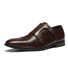 Load image into Gallery viewer, Bruno Marc Men's Dress Loafer Shoes Monk Strap Slip On Loafers Brown Size 10.5 M US Hutchingson_2