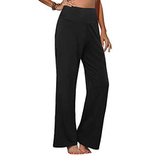 Load image into Gallery viewer, Arolina Women's Stretchy Wide Leg Palazzo Lounge Pants (Large, Black)